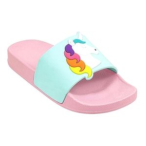 Big Girls Unicorn Slide Sandals.